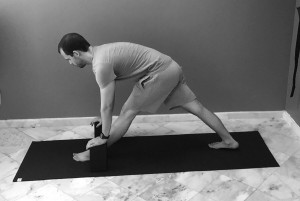 parshvottasana blocos