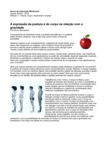 LMF 1 A expressão da postura e do corpo na relação com a gravidade pdf